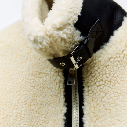 Teddy Jas Dilara - Warme Oversized Pilotenjas voor Dames