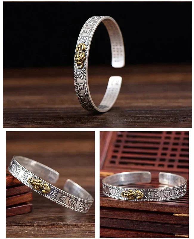 Zilveren Pixiu Armband Geluksbrenger Chinese Mythologie