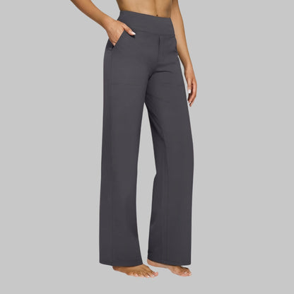 Elvira Stretchbroek Dames – Comfortabele Broek met Hoge Taille en Zakken