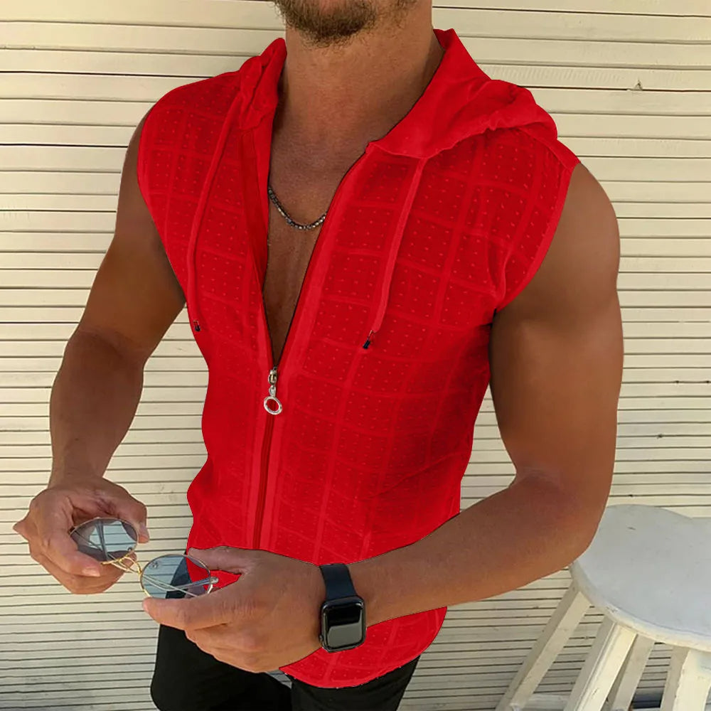 Mouwloze T-Shirt Mannen Stoer Katoen