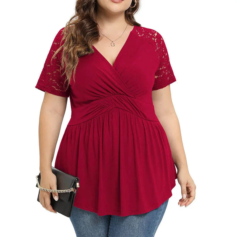Plus-Size T-Shirt voor Vrouwen Luchtig en Trendy