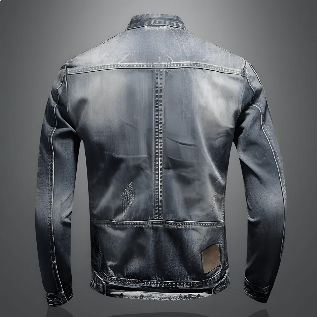 Retro Spijkerjack voor Heren – Vintage Look met Zakken