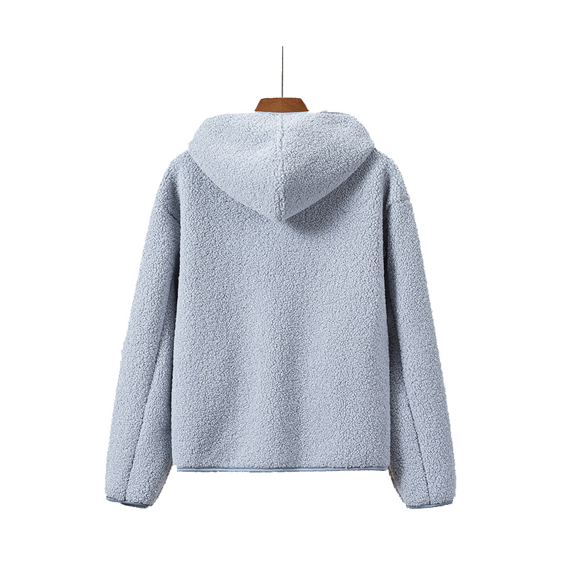 Vrouwen Jasje met Capuchon Fleece Sherpa Vest Zacht