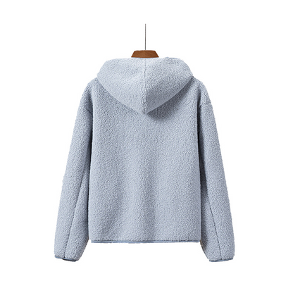 Vrouwen Jasje met Capuchon Fleece Sherpa Vest Zacht