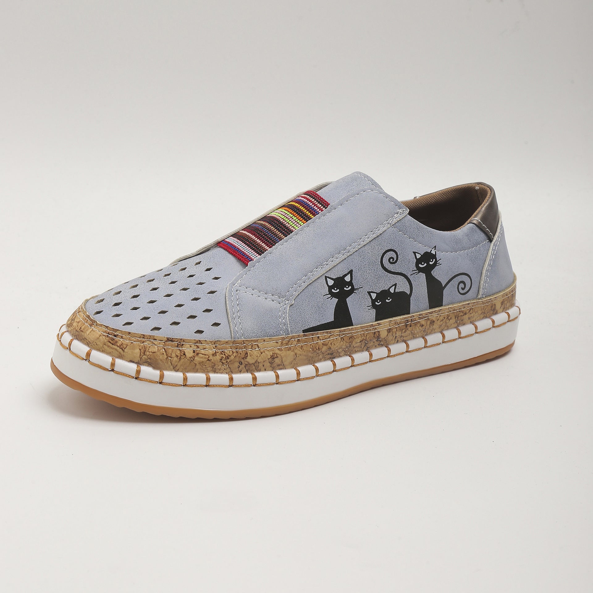Retro Casual Schoenen Plat voor Dagelijks Gebruik - Mode Vibes