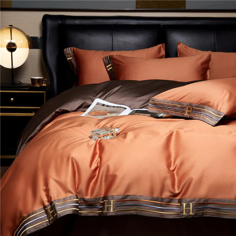 Luxe Beddengoed 4-Delig Satijn Set Zacht en Comfortabel