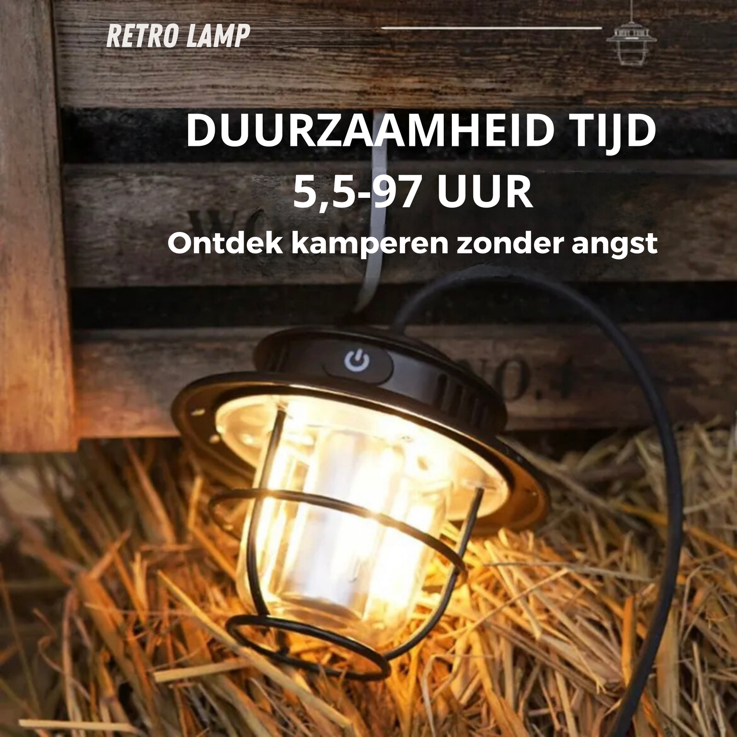 Draagbare Led Campinglamp Waterdicht Met Accu