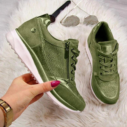 Dames Sneakers Zip-up Comfortabele Pasvorm