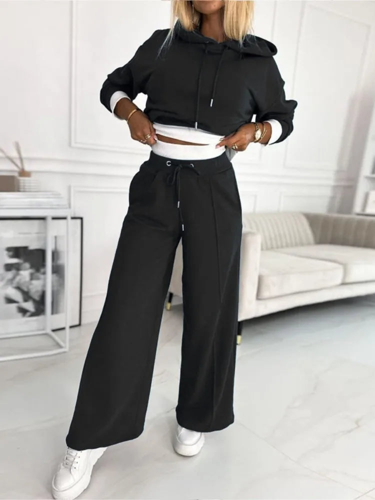 Dames Set met Hoodie en Joggingbroek – Comfortabel, Elegant & Veelzijdig