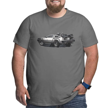 Delorean T-Shirt Back to the Future Klassiek voor Dames en Heren