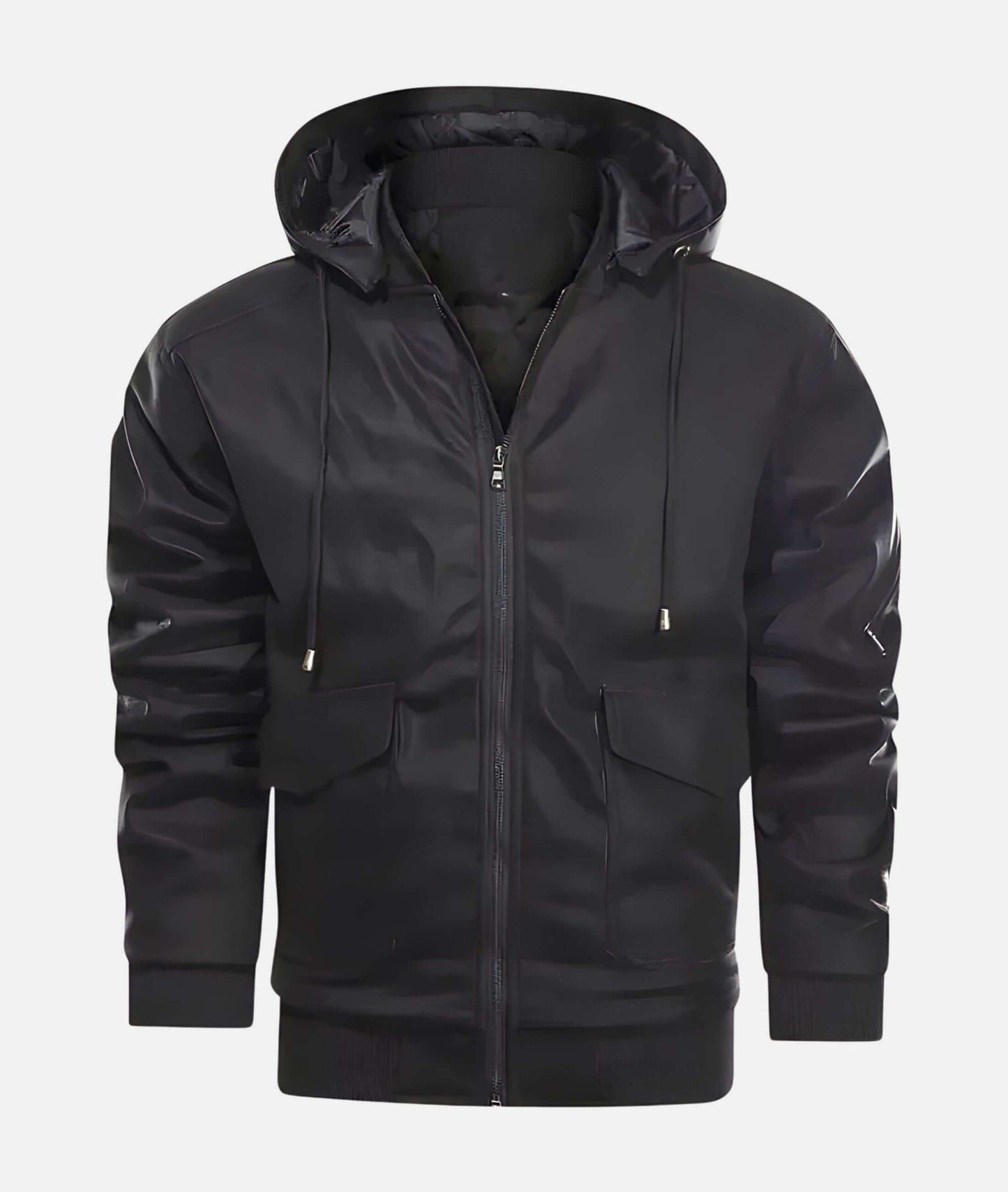 Heren Winterjas met Stijlvolle Afwerking en Warme Voering