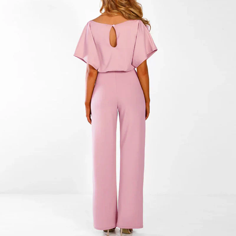 Laravie Jumpsuit Wijd Met Ceintuur Zomerjurk