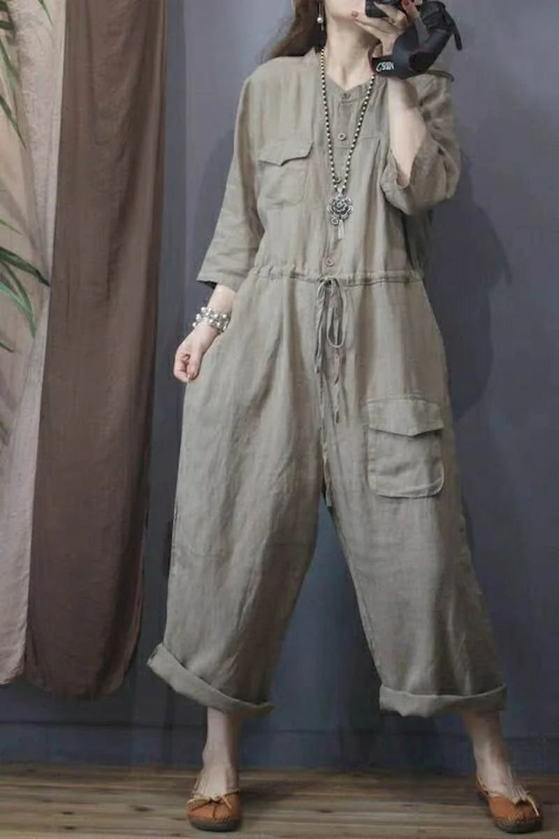 Plus Size Jumpsuit Casual Trendy voor Vrouwen