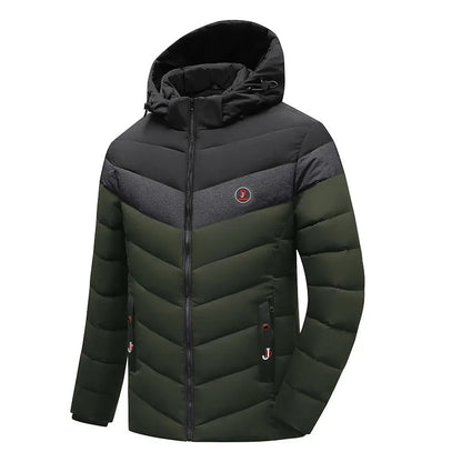 Waterdichte Parka met Capuchon Warm en Comfortabel