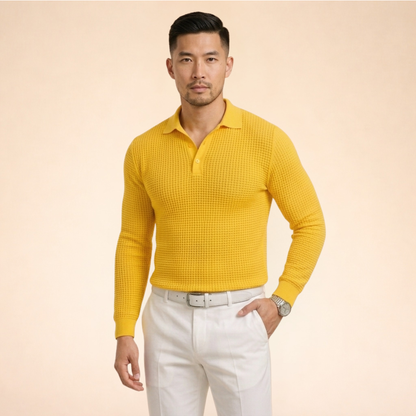 Adrian | Comfortabele en moderne polosweater