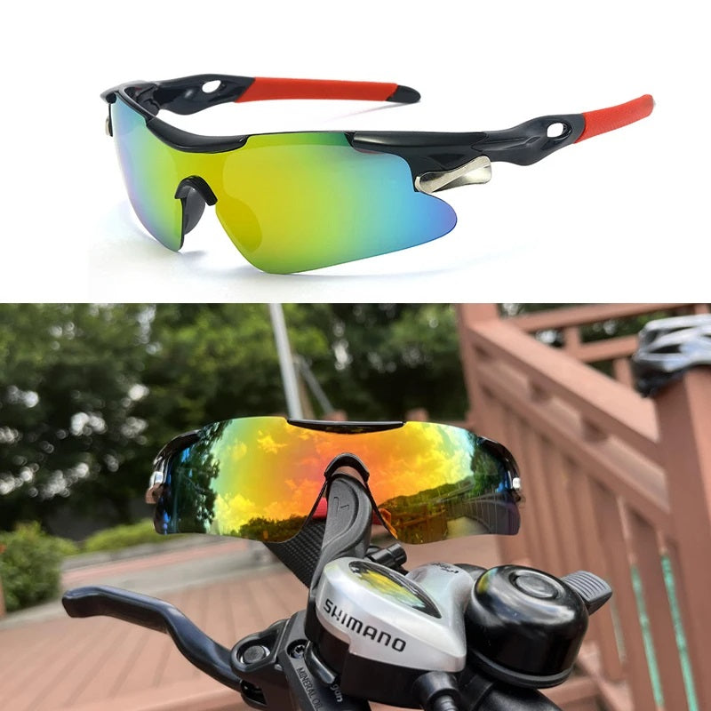 Sportieve Zonnebril Trendy Design voor Mannen en Vrouwen