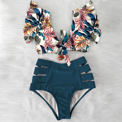Tropische Bikini Eline Mode Kleurrijk Zomerbadpak