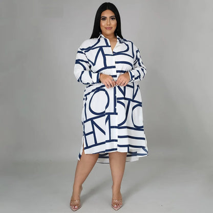Plus-Size Jurk Casual en Uniek voor Vrouw