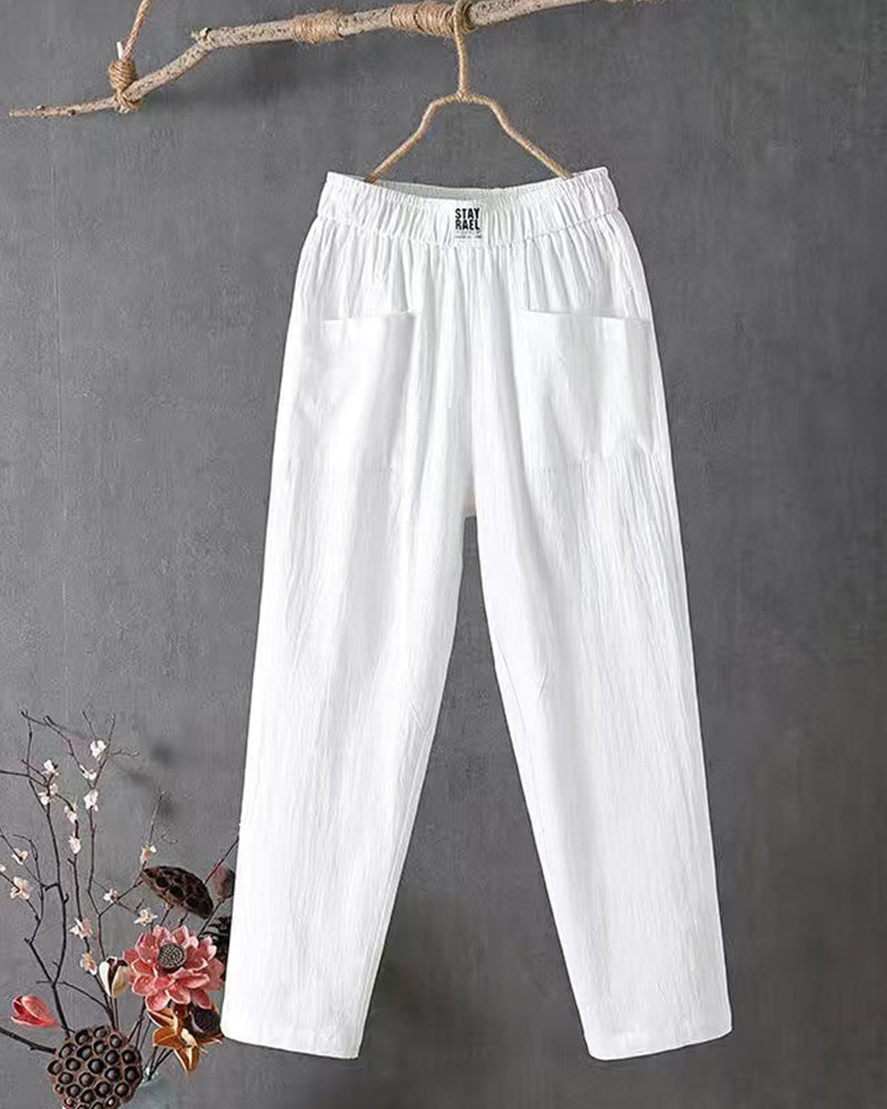 Damesbroek Losse Zomerbroek Casual Stijl - Mode Vibes