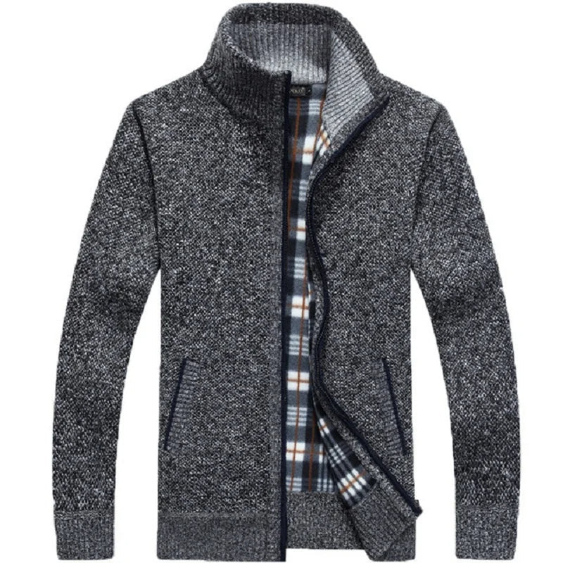 Oversized Wintervest met Rits Zwart Modieus Design