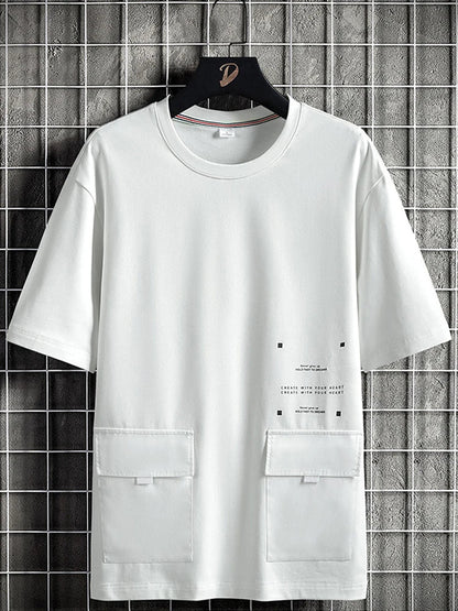 Plus Size T-Shirt Urban Trendy voor Mannen