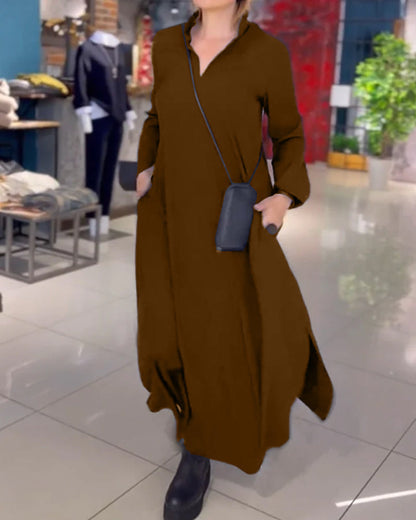 Elegante Maxi Jurk Losse Vrouwenjurk Zomerjurk