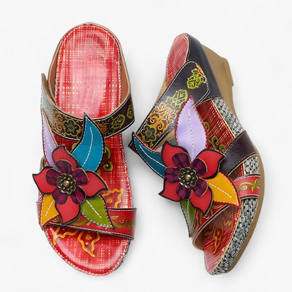 Vrouwelijke Sandalen met Gevlochten Banden Boho Stijl