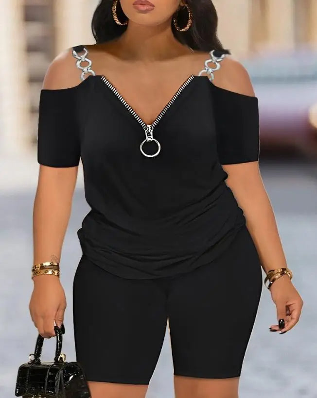 Plus Size Playsuit Zomers Trendy Jurk voor Vrouwen