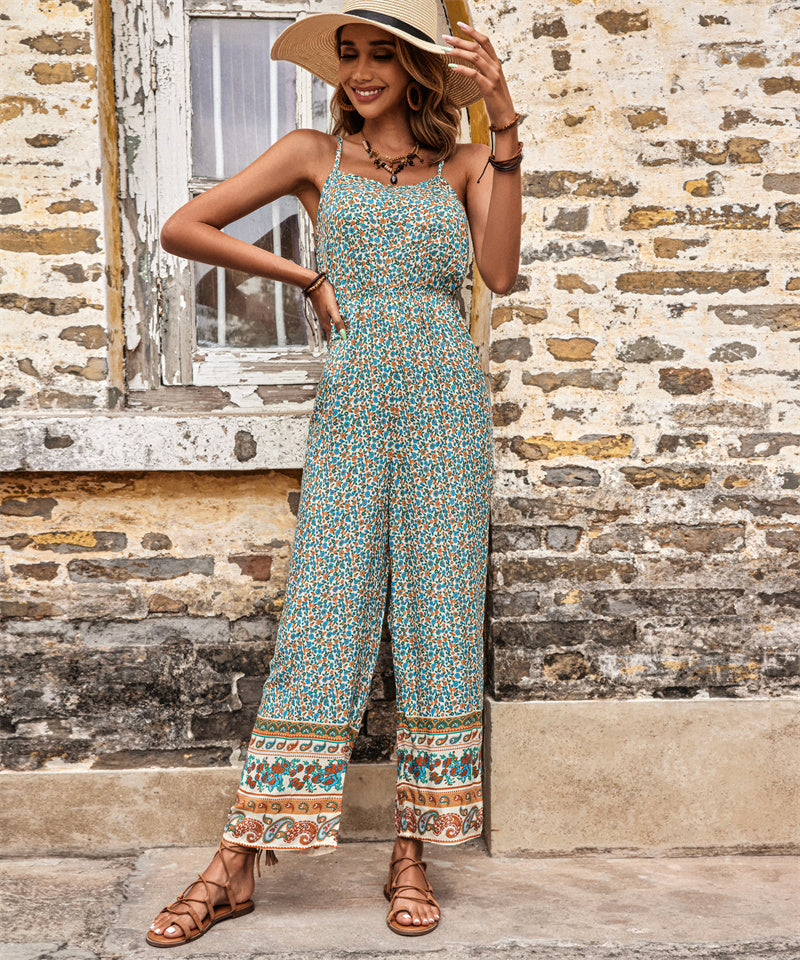 Bohemian Jumpsuit met Dunne Bandjes Zomerjurk Vrouwen - Mode Vibes