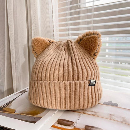 Kattenmuts Gebreid Warm met Oren