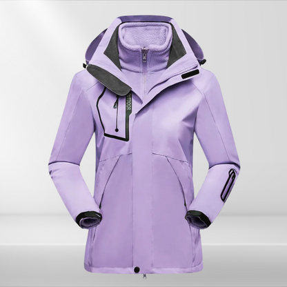 Dames Outdoorjas 3-in-1 Waterdicht en Ademend