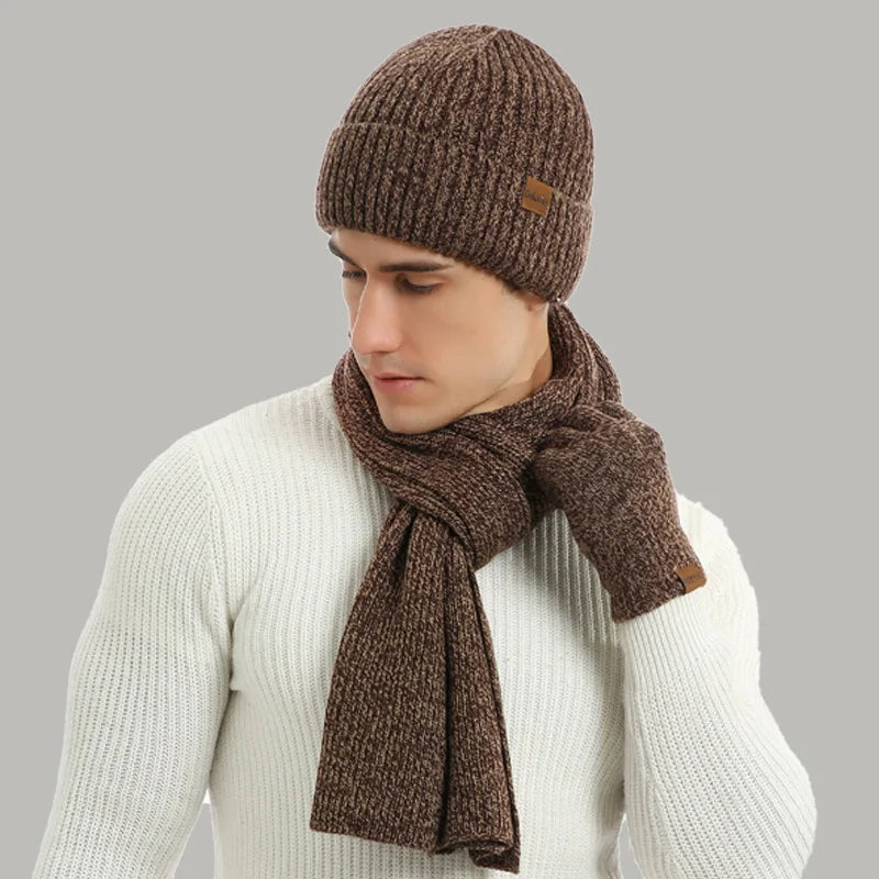 Warme Winterset met Muts, Sjaal en Handschoenen