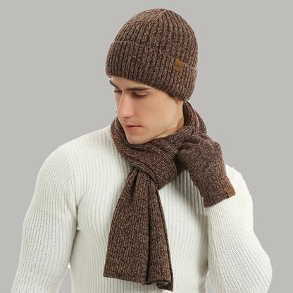 Warme Winterset met Muts, Sjaal en Handschoenen