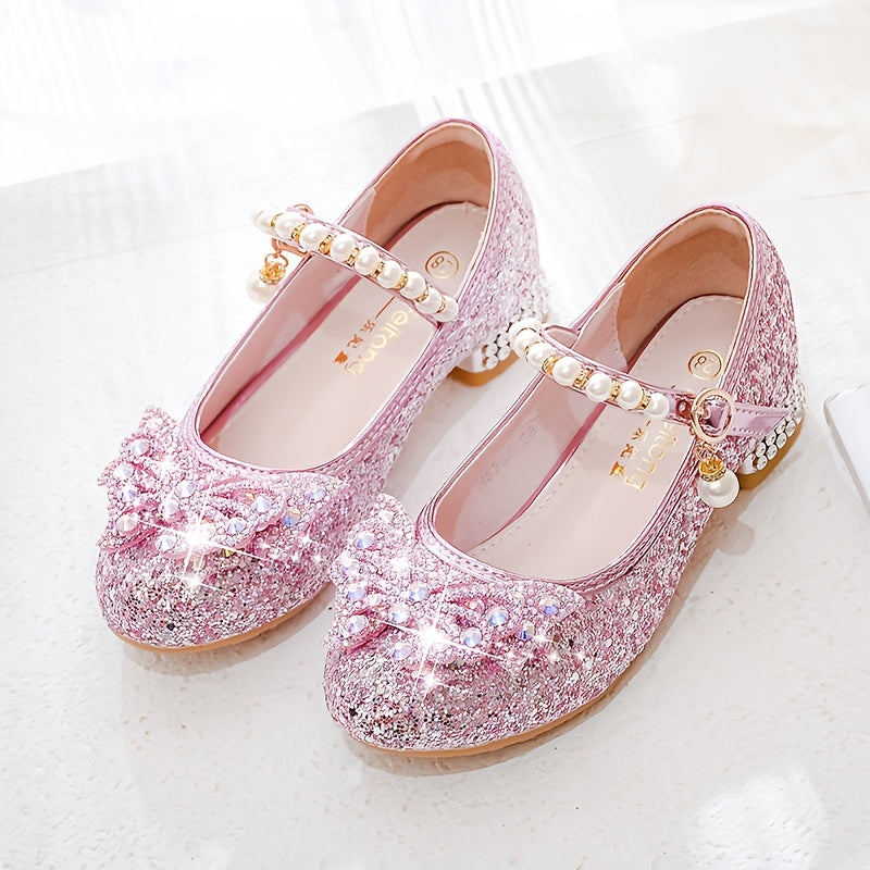 Glitterschoen voor Meisjes met Pailletten en Parels Comfortabel