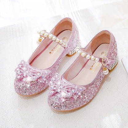 Glitterschoen voor Meisjes met Pailletten en Parels Comfortabel