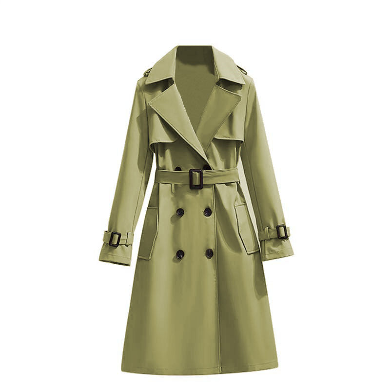 Dames Trenchcoat Mid-Lengte Stijlvol Waterdicht