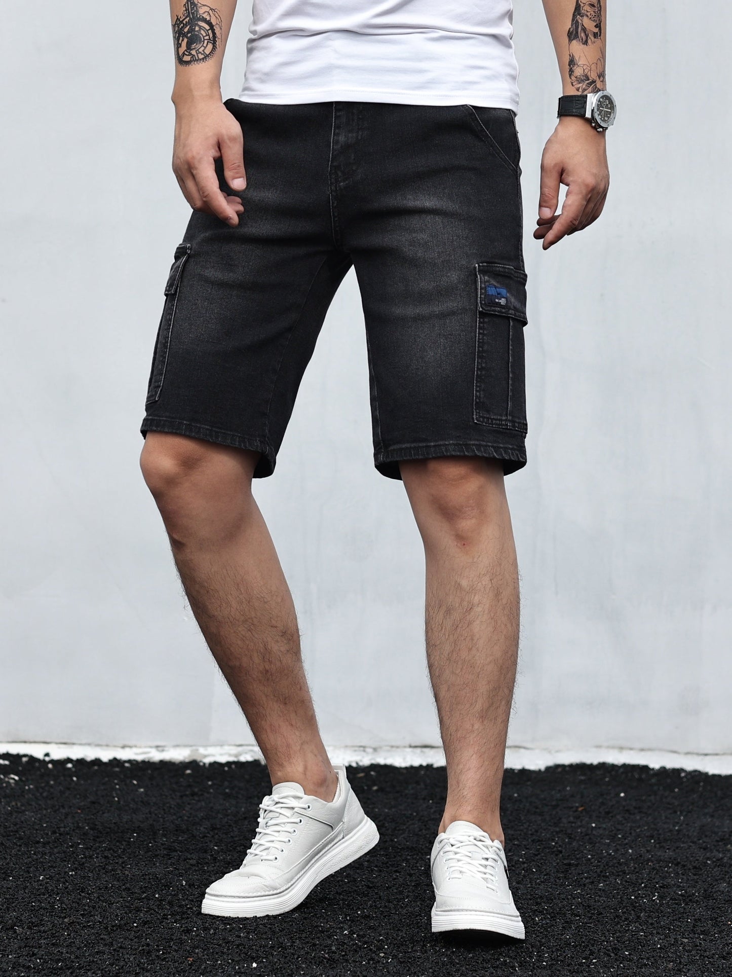 Heren Denim Cargo Shorts Giel Zomer Shorts