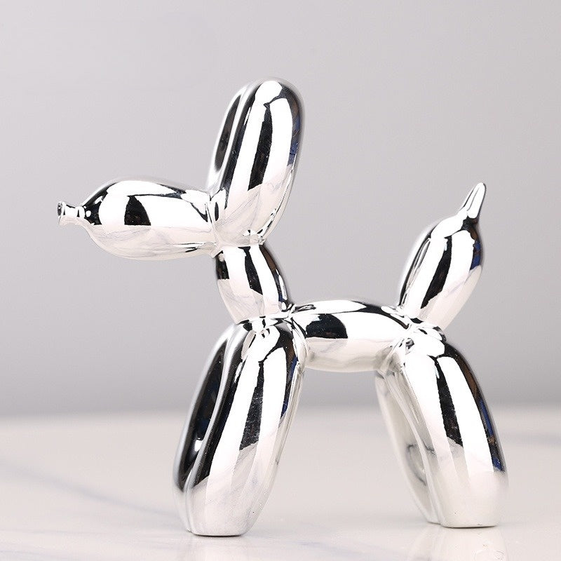 Kunststof Honden Sculptuur BouncePup Ballonhond Figuur