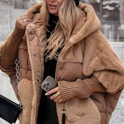 Dames Winterjas Faux Fur Capuchon Luxe Warm
