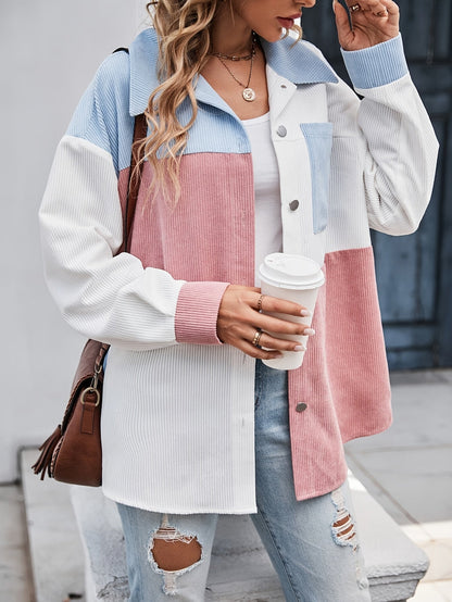 Vrouwelijke Blouse met Knoopsluiting en Mooi Patroon - Mode Vibes
