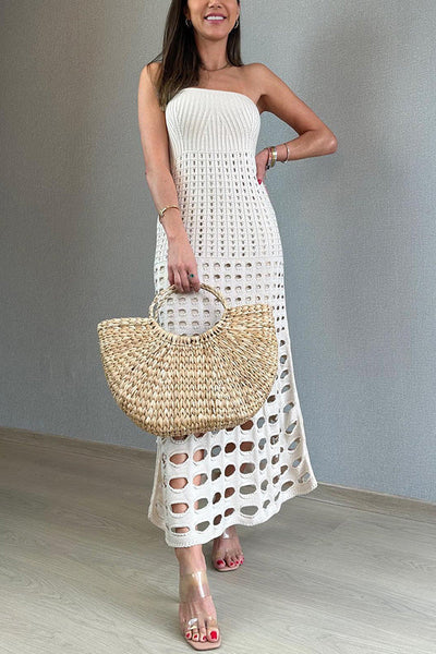 Rustieke Maxi Jurk Off-Shoulder Patchwork Boerenstijl