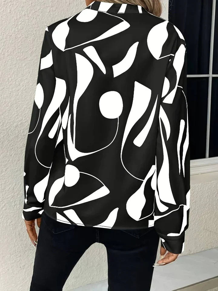 Vrouwelijke Elegante Blouse met V-hals