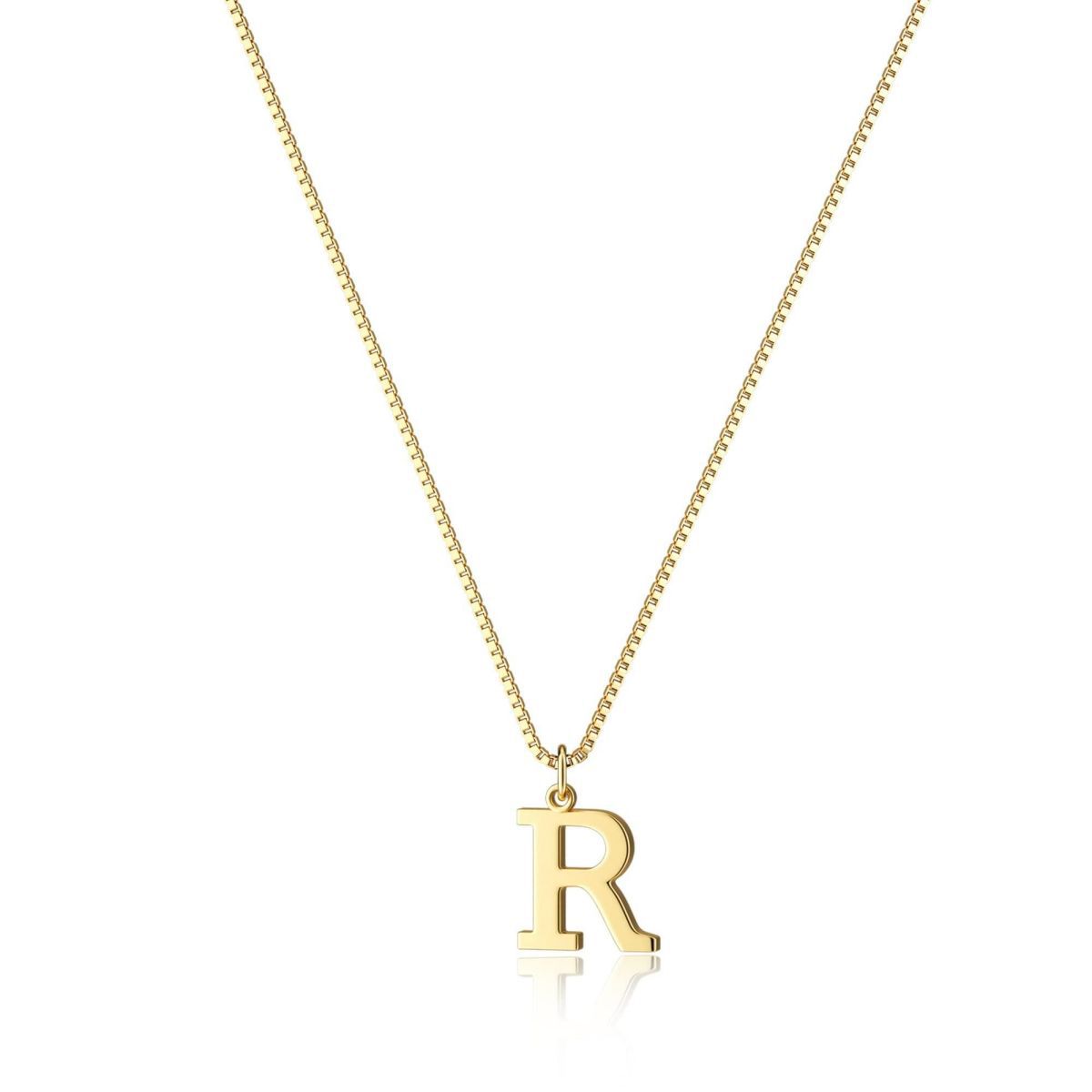 Gouden Ketting met Initialen Letter Lanette voor Dames
