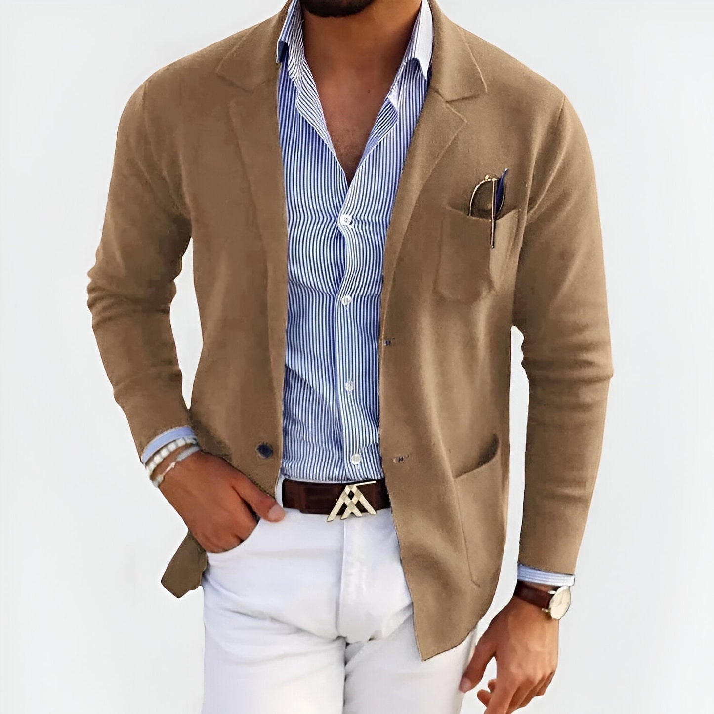 Heren Blazer Casual Slim Fit – Lichtgewicht Colbert voor Zakelijk en Smart Casual