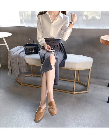 Dames Blouse Elegante Stijlvolle Korte Mouw