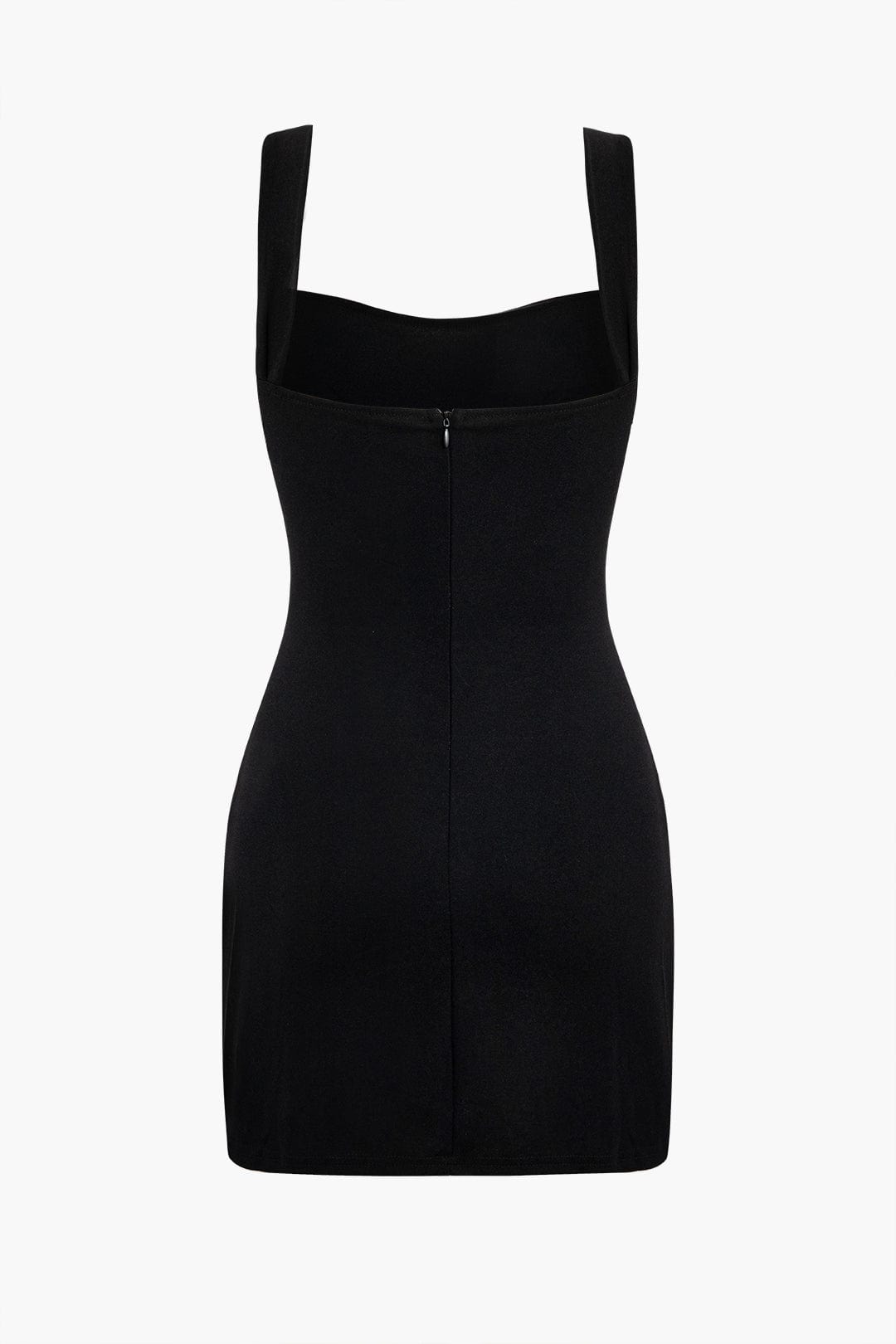 Zwarte Minidress met Gouden Ceintuur Elegante Avondjurk