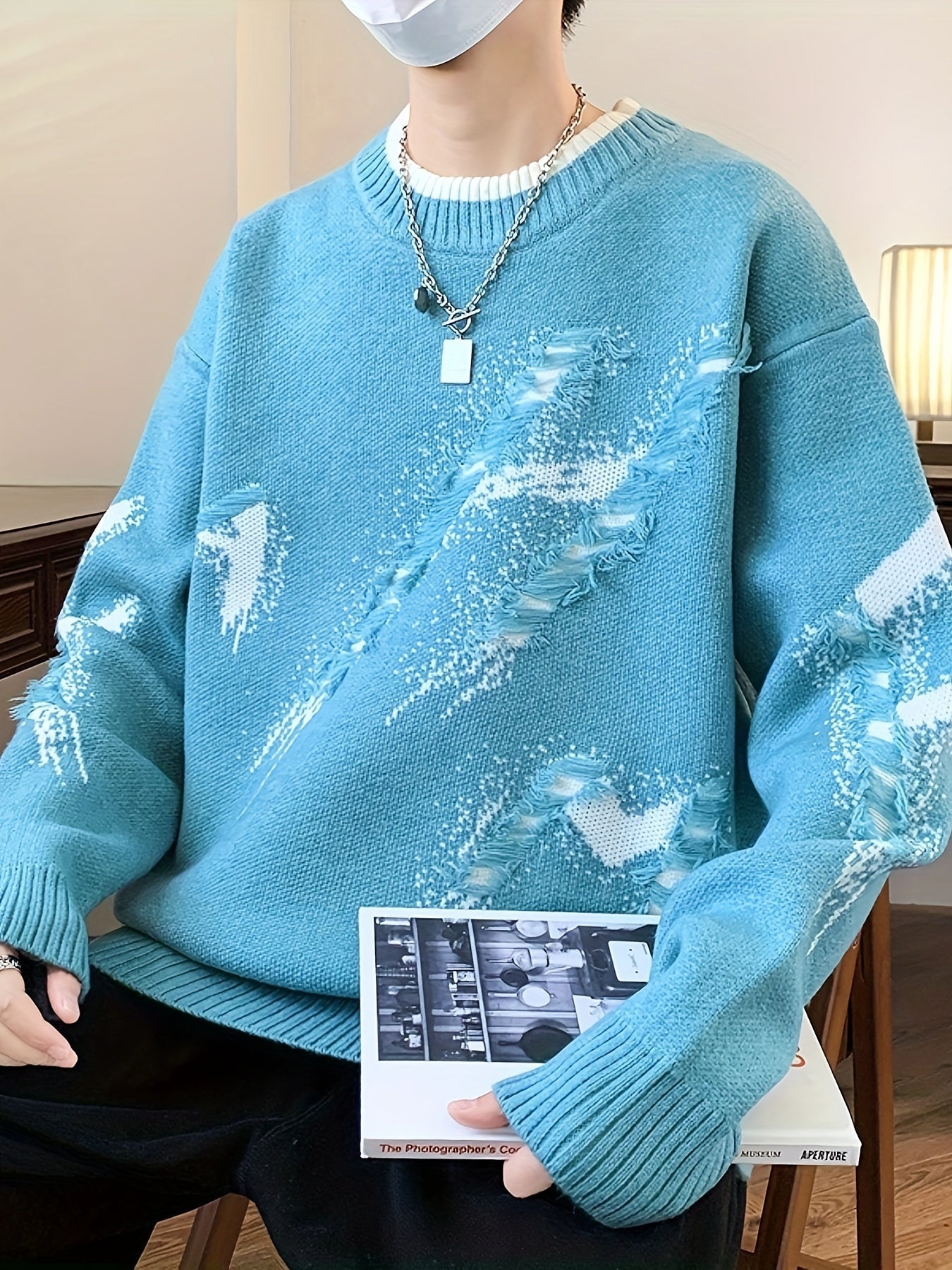Gebreide Trui Oversized Trendy Heren