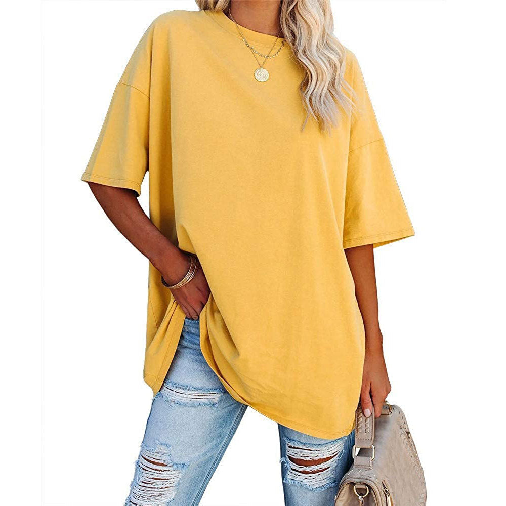 Dames Top Korte Mouwen Losse Fit Casual Modaal