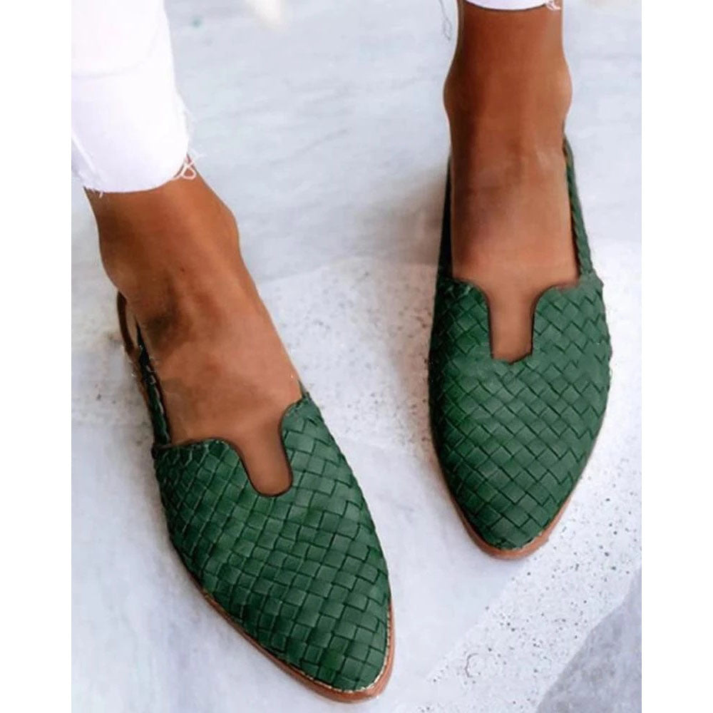 Dames Instappers Gevlochten Zomerpumps Elyssa