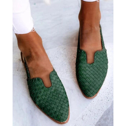 Dames Instappers Gevlochten Zomerpumps Elyssa
